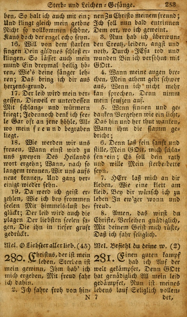 Die Kleine Geistliche Harfe der Kinder Zions: oder auserlesene Geistreiche Gesänge, allen wahren heilsbergierigen Säuglingen der Weisheit, insonderheit aber allen Christlichen Gemeinden des Herrn... page 293