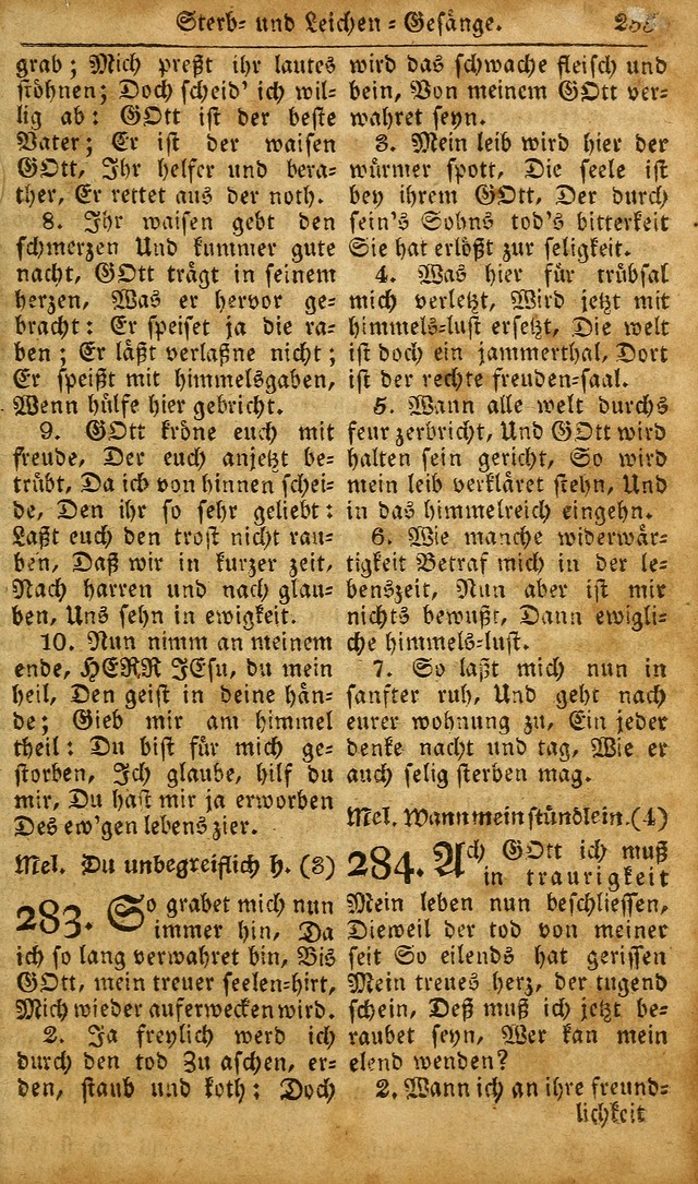 Die Kleine Geistliche Harfe der Kinder Zions: oder auserlesene Geistreiche Gesänge, allen wahren heilsbergierigen Säuglingen der Weisheit, insonderheit aber allen Christlichen Gemeinden des Herrn... page 295