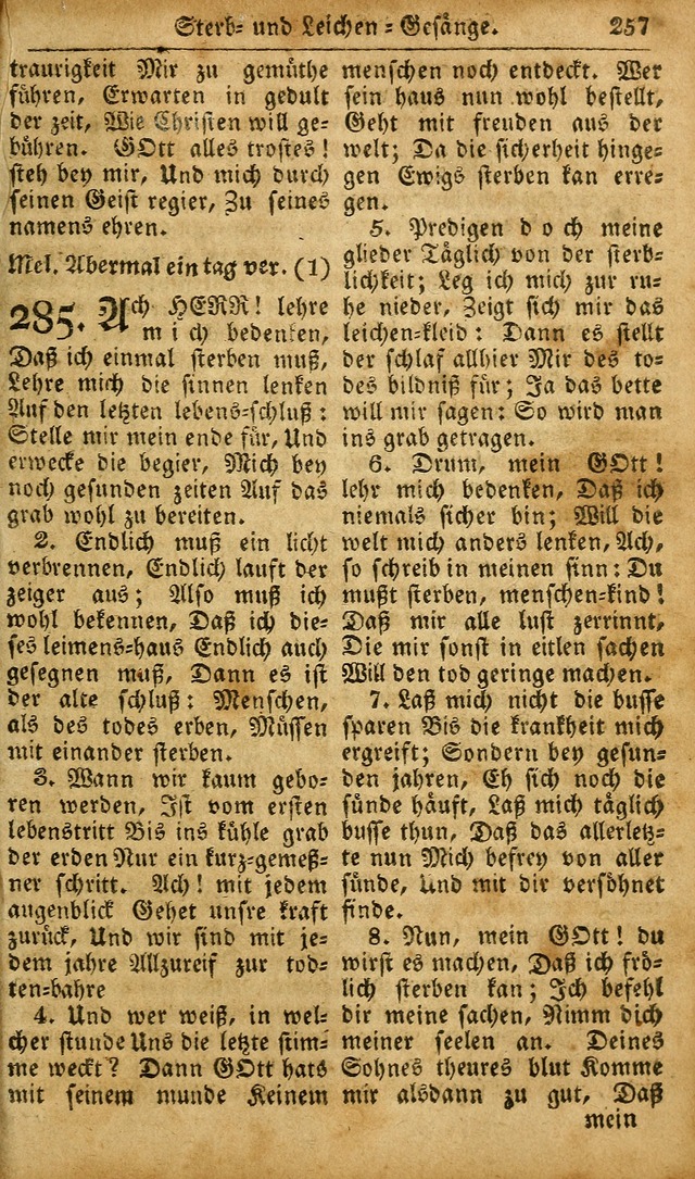 Die Kleine Geistliche Harfe der Kinder Zions: oder auserlesene Geistreiche Gesänge, allen wahren heilsbergierigen Säuglingen der Weisheit, insonderheit aber allen Christlichen Gemeinden des Herrn... page 297