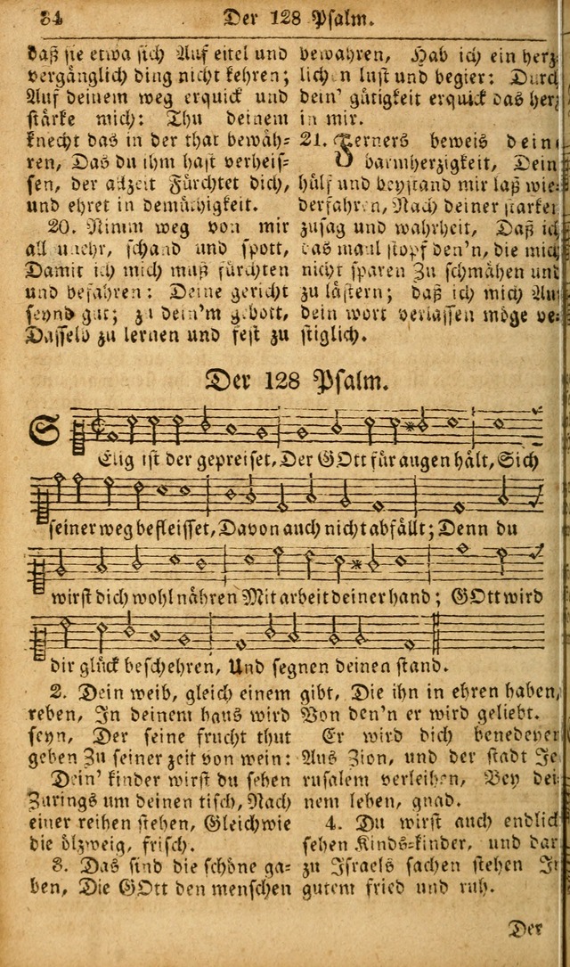 Die Kleine Geistliche Harfe der Kinder Zions: oder auserlesene Geistreiche Gesänge, allen wahren heilsbergierigen Säuglingen der Weisheit, insonderheit aber allen Christlichen Gemeinden des Herrn... page 34