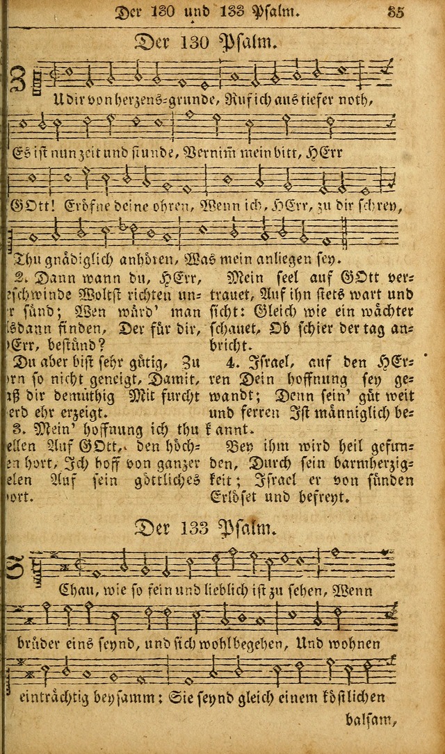 Die Kleine Geistliche Harfe der Kinder Zions: oder auserlesene Geistreiche Gesänge, allen wahren heilsbergierigen Säuglingen der Weisheit, insonderheit aber allen Christlichen Gemeinden des Herrn... page 35