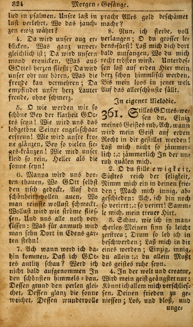 Die Kleine Geistliche Harfe der Kinder Zions: oder auserlesene Geistreiche Gesänge, allen wahren heilsbergierigen Säuglingen der Weisheit, insonderheit aber allen Christlichen Gemeinden des Herrn... page 364