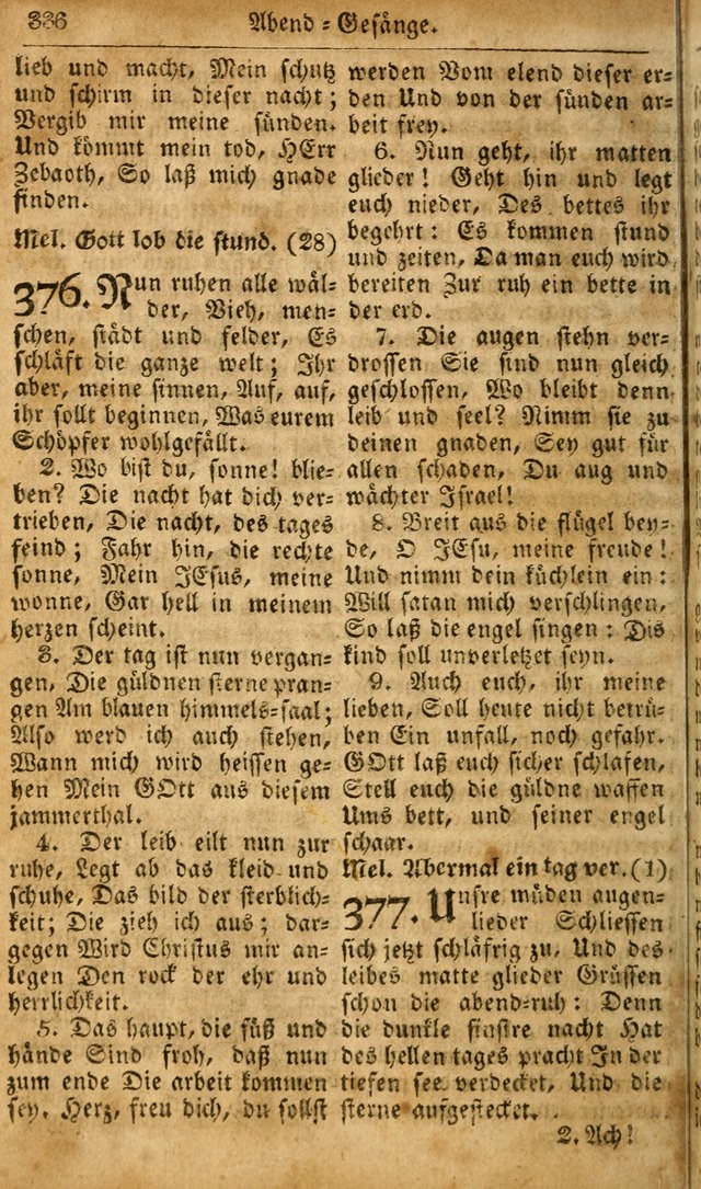 Die Kleine Geistliche Harfe der Kinder Zions: oder auserlesene Geistreiche Gesänge, allen wahren heilsbergierigen Säuglingen der Weisheit, insonderheit aber allen Christlichen Gemeinden des Herrn... page 376