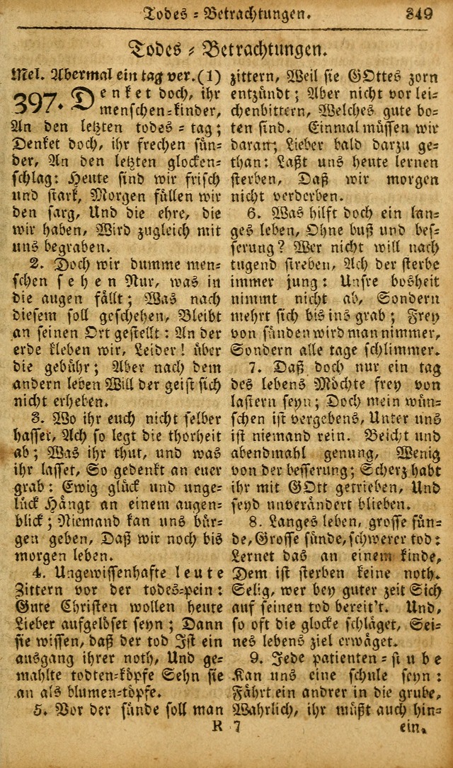 Die Kleine Geistliche Harfe der Kinder Zions: oder auserlesene Geistreiche Gesänge, allen wahren heilsbergierigen Säuglingen der Weisheit, insonderheit aber allen Christlichen Gemeinden des Herrn... page 389