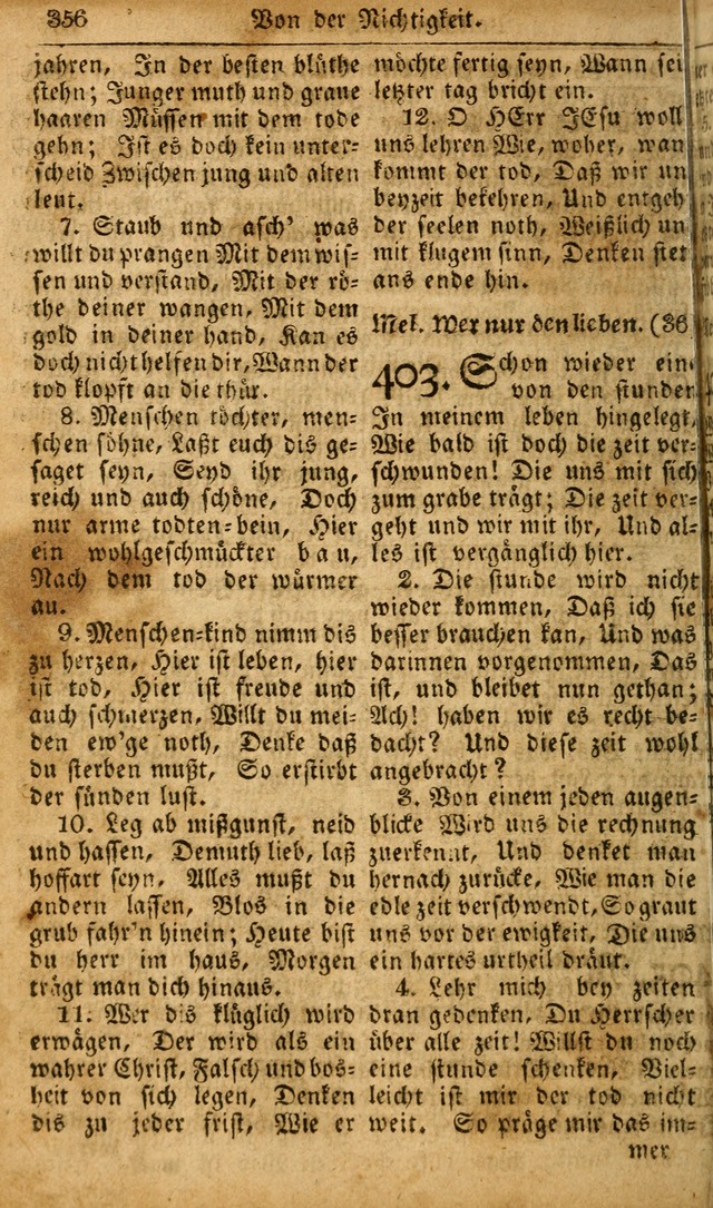 Die Kleine Geistliche Harfe der Kinder Zions: oder auserlesene Geistreiche Gesänge, allen wahren heilsbergierigen Säuglingen der Weisheit, insonderheit aber allen Christlichen Gemeinden des Herrn... page 396