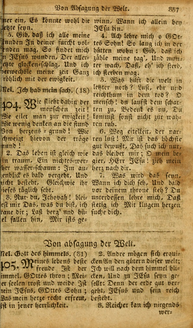 Die Kleine Geistliche Harfe der Kinder Zions: oder auserlesene Geistreiche Gesänge, allen wahren heilsbergierigen Säuglingen der Weisheit, insonderheit aber allen Christlichen Gemeinden des Herrn... page 397