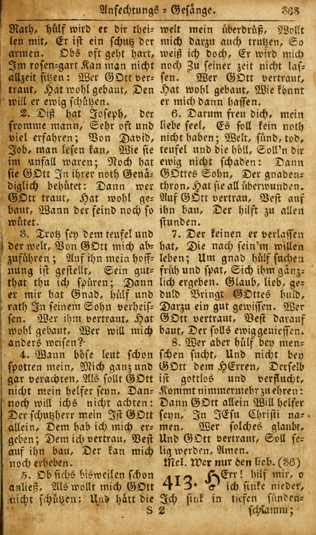 Die Kleine Geistliche Harfe der Kinder Zions: oder auserlesene Geistreiche Gesänge, allen wahren heilsbergierigen Säuglingen der Weisheit, insonderheit aber allen Christlichen Gemeinden des Herrn... page 403