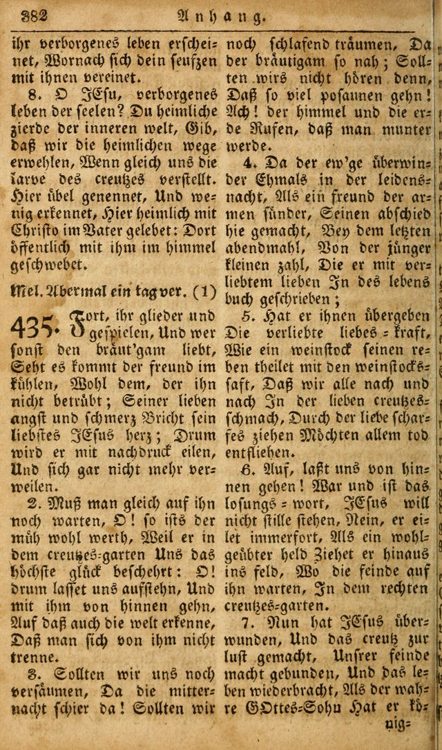 Die Kleine Geistliche Harfe der Kinder Zions: oder auserlesene Geistreiche Gesänge, allen wahren heilsbergierigen Säuglingen der Weisheit, insonderheit aber allen Christlichen Gemeinden des Herrn... page 422