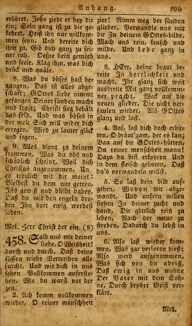 Die Kleine Geistliche Harfe der Kinder Zions: oder auserlesene Geistreiche Gesänge, allen wahren heilsbergierigen Säuglingen der Weisheit, insonderheit aber allen Christlichen Gemeinden des Herrn... page 439