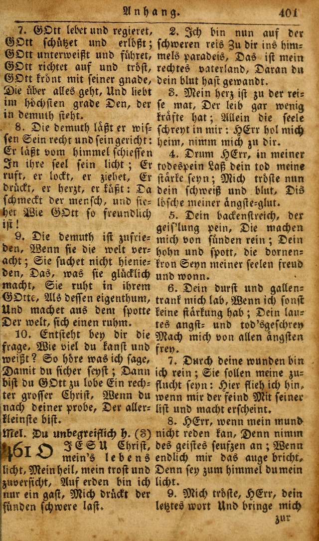 Die Kleine Geistliche Harfe der Kinder Zions: oder auserlesene Geistreiche Gesänge, allen wahren heilsbergierigen Säuglingen der Weisheit, insonderheit aber allen Christlichen Gemeinden des Herrn... page 441