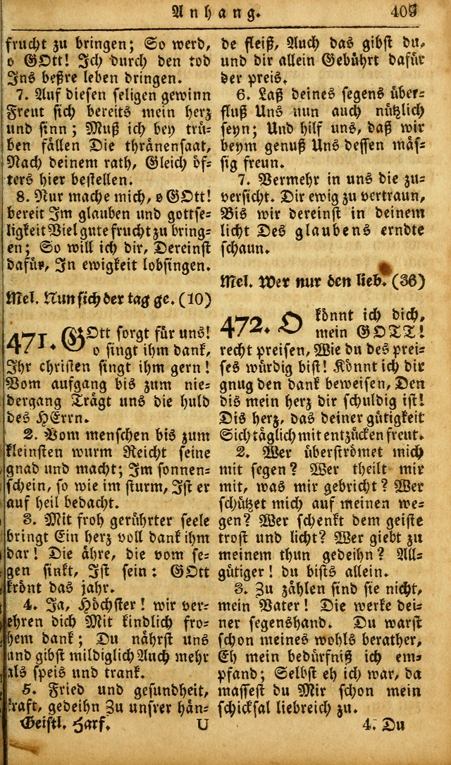 Die Kleine Geistliche Harfe der Kinder Zions: oder auserlesene Geistreiche Gesänge, allen wahren heilsbergierigen Säuglingen der Weisheit, insonderheit aber allen Christlichen Gemeinden des Herrn... page 449