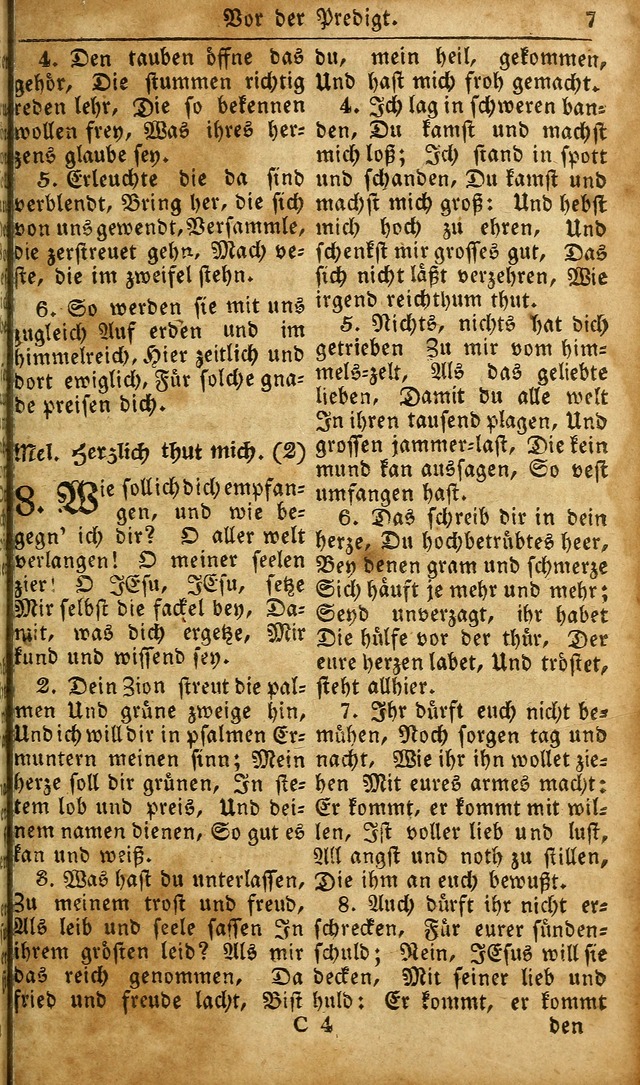 Die Kleine Geistliche Harfe der Kinder Zions: oder auserlesene Geistreiche Gesänge, allen wahren heilsbergierigen Säuglingen der Weisheit, insonderheit aber allen Christlichen Gemeinden des Herrn... page 47