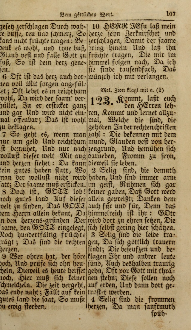 Die Kleine Geistliche Harfe der Kinder Zions: oder auserlesene Geistreiche Gesänge, allen wahren heilsbergierigen Säuglingen der Weisheit, insonderheit aber allen Christlichen Gemeinden (4. Aufl.) page 149