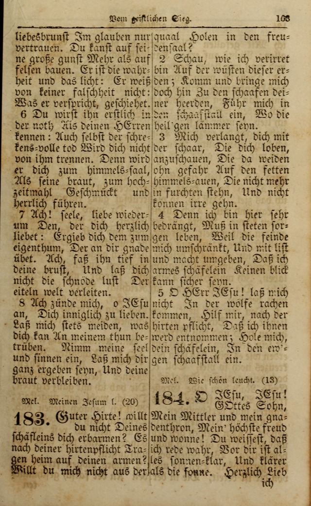 Die Kleine Geistliche Harfe der Kinder Zions: oder auserlesene Geistreiche Gesänge, allen wahren heilsbergierigen Säuglingen der Weisheit, insonderheit aber allen Christlichen Gemeinden (4. Aufl.) page 205