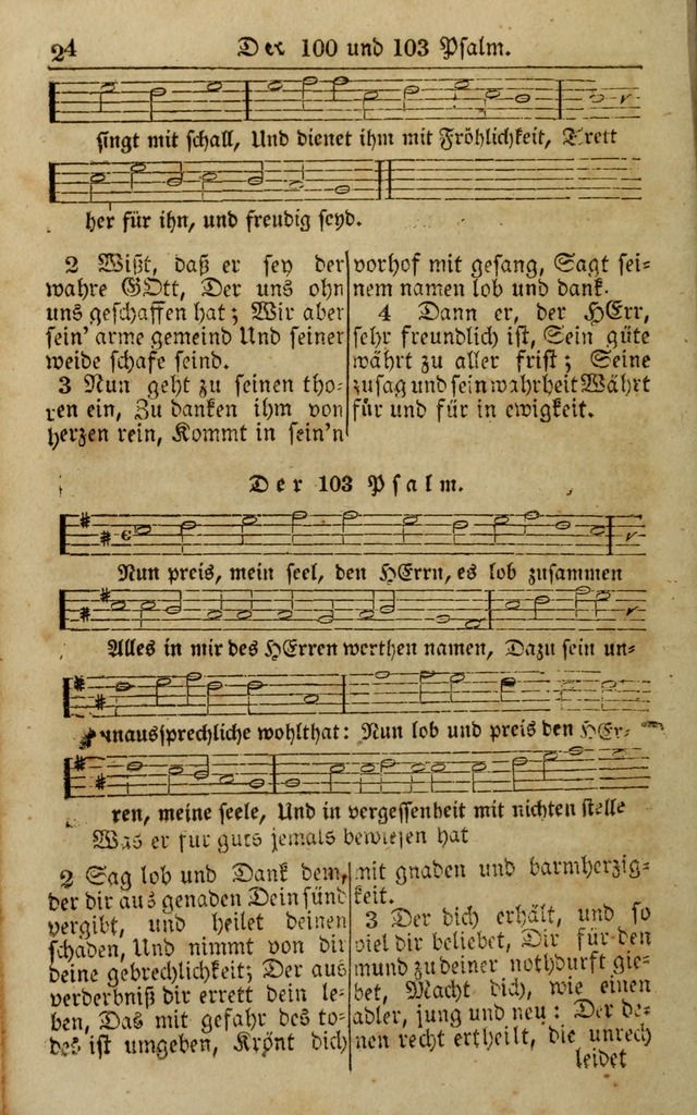 Die Kleine Geistliche Harfe der Kinder Zions: oder auserlesene Geistreiche Gesänge, allen wahren heilsbergierigen Säuglingen der Weisheit, insonderheit aber allen Christlichen Gemeinden (4. Aufl.) page 24