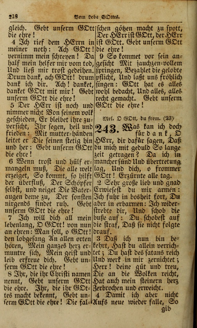 Die Kleine Geistliche Harfe der Kinder Zions: oder auserlesene Geistreiche Gesänge, allen wahren heilsbergierigen Säuglingen der Weisheit, insonderheit aber allen Christlichen Gemeinden (4. Aufl.) page 260