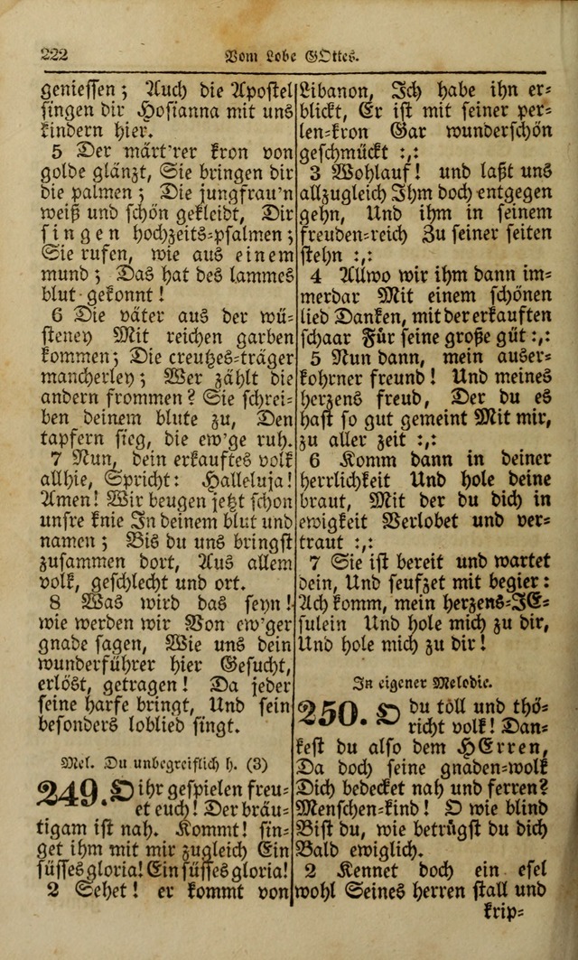 Die Kleine Geistliche Harfe der Kinder Zions: oder auserlesene Geistreiche Gesänge, allen wahren heilsbergierigen Säuglingen der Weisheit, insonderheit aber allen Christlichen Gemeinden (4. Aufl.) page 264