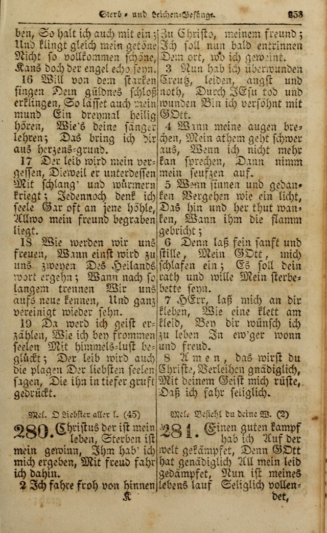 Die Kleine Geistliche Harfe der Kinder Zions: oder auserlesene Geistreiche Gesänge, allen wahren heilsbergierigen Säuglingen der Weisheit, insonderheit aber allen Christlichen Gemeinden (4. Aufl.) page 295