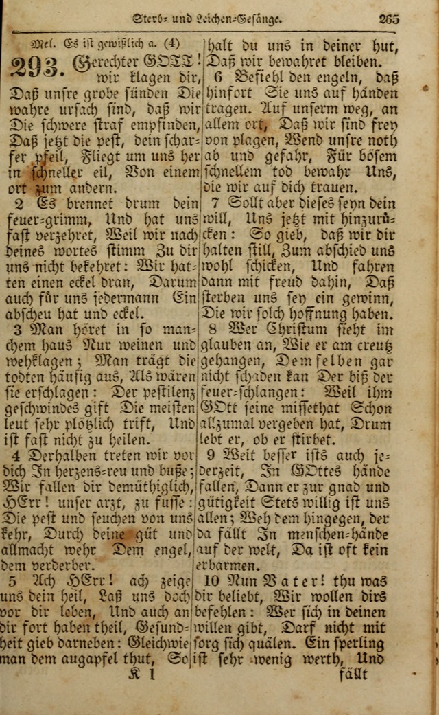 Die Kleine Geistliche Harfe der Kinder Zions: oder auserlesene Geistreiche Gesänge, allen wahren heilsbergierigen Säuglingen der Weisheit, insonderheit aber allen Christlichen Gemeinden (4. Aufl.) page 307