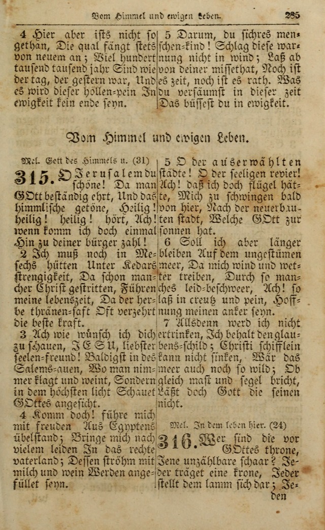 Die Kleine Geistliche Harfe der Kinder Zions: oder auserlesene Geistreiche Gesänge, allen wahren heilsbergierigen Säuglingen der Weisheit, insonderheit aber allen Christlichen Gemeinden (4. Aufl.) page 327