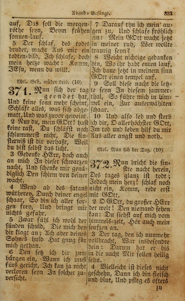 Die Kleine Geistliche Harfe der Kinder Zions: oder auserlesene Geistreiche Gesänge, allen wahren heilsbergierigen Säuglingen der Weisheit, insonderheit aber allen Christlichen Gemeinden (4. Aufl.) page 375