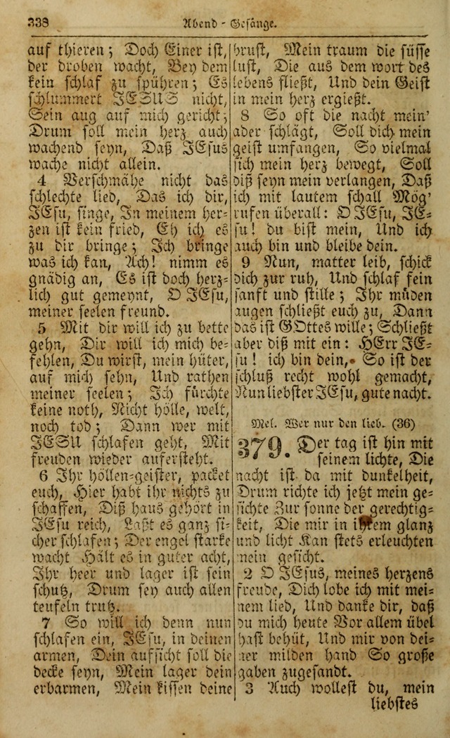 Die Kleine Geistliche Harfe der Kinder Zions: oder auserlesene Geistreiche Gesänge, allen wahren heilsbergierigen Säuglingen der Weisheit, insonderheit aber allen Christlichen Gemeinden (4. Aufl.) page 380