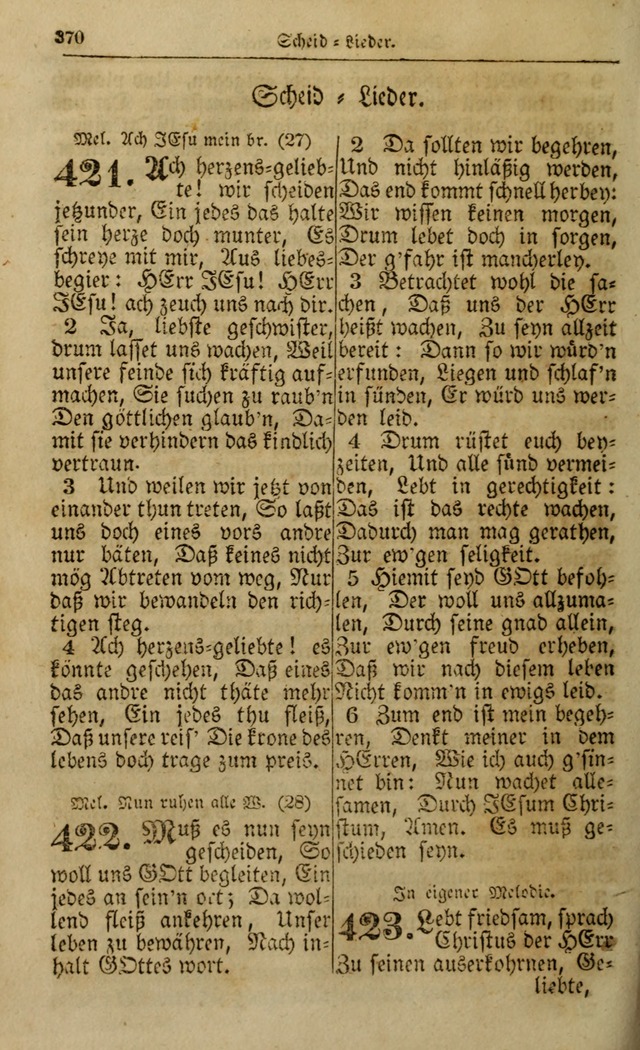 Die Kleine Geistliche Harfe der Kinder Zions: oder auserlesene Geistreiche Gesänge, allen wahren heilsbergierigen Säuglingen der Weisheit, insonderheit aber allen Christlichen Gemeinden (4. Aufl.) page 412