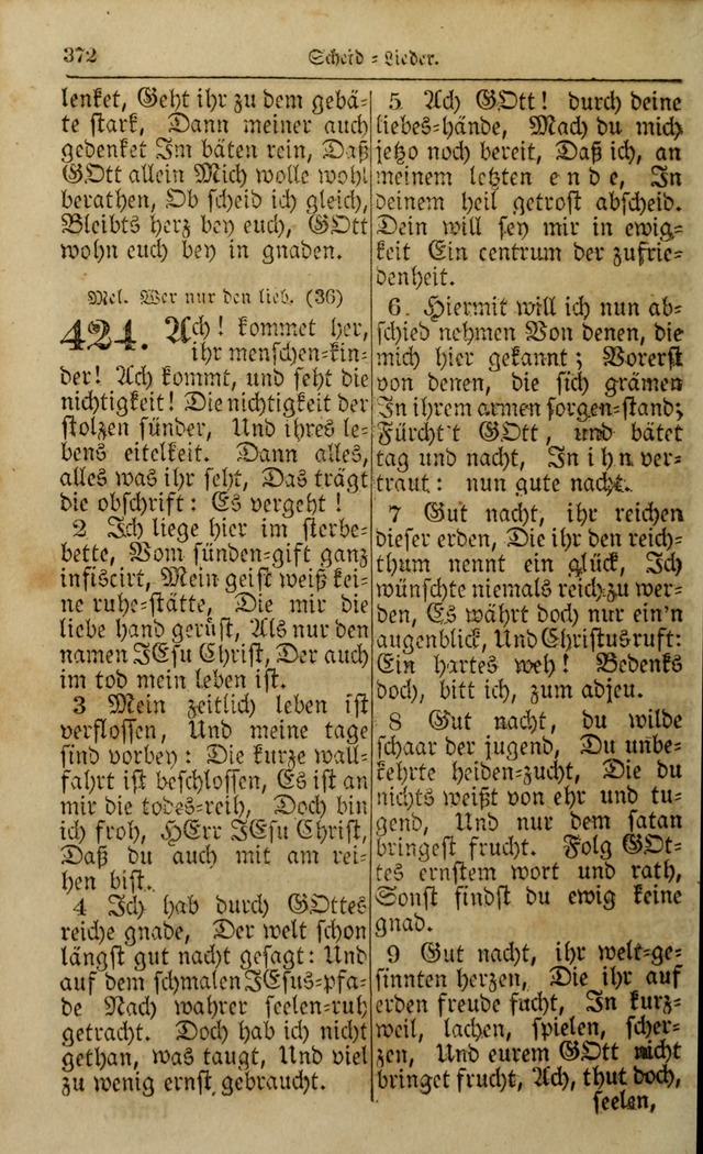 Die Kleine Geistliche Harfe der Kinder Zions: oder auserlesene Geistreiche Gesänge, allen wahren heilsbergierigen Säuglingen der Weisheit, insonderheit aber allen Christlichen Gemeinden (4. Aufl.) page 414