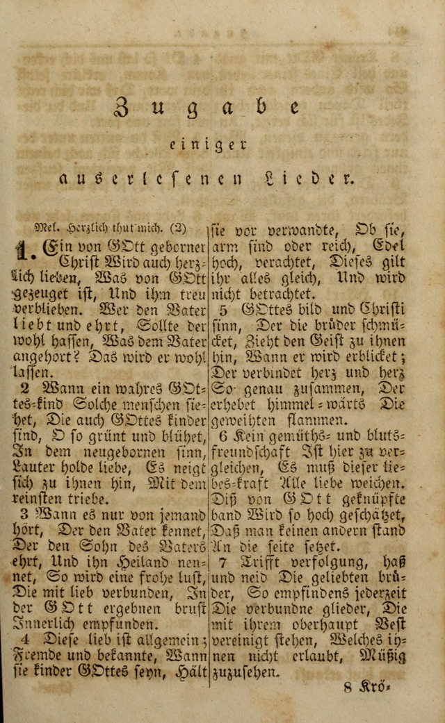 Die Kleine Geistliche Harfe der Kinder Zions: oder auserlesene Geistreiche Gesänge, allen wahren heilsbergierigen Säuglingen der Weisheit, insonderheit aber allen Christlichen Gemeinden (4. Aufl.) page 455