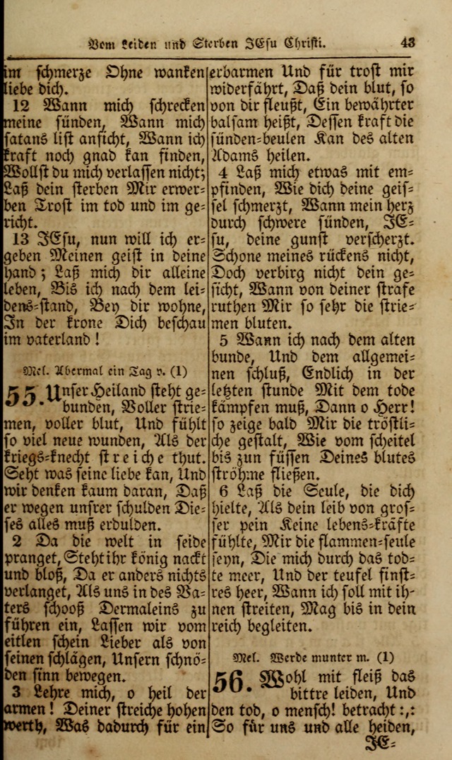 Die Kleine Geistliche Harfe der Kinder Zions: oder auserlesene Geistreiche Gesänge, allen wahren heilsbergierigen Säuglingen der Weisheit, insonderheit aber allen Christlichen Gemeinden (4. Aufl.) page 85