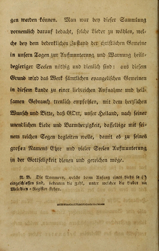 Die Kleine Geistliche Harfe der Kinder Zions: oder auserlesene Geistreiche Gesänge, allen wahren heilsbergierigen Säuglingen der Weisheit, insonderheit aber allen Christlichen Gemeinden (4. Aufl.) page xiv