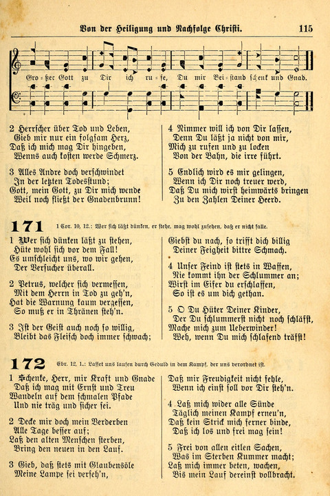 Deutsches Lieder- und Melodienbuch: mit einem Anhang englisher Lieder page 115