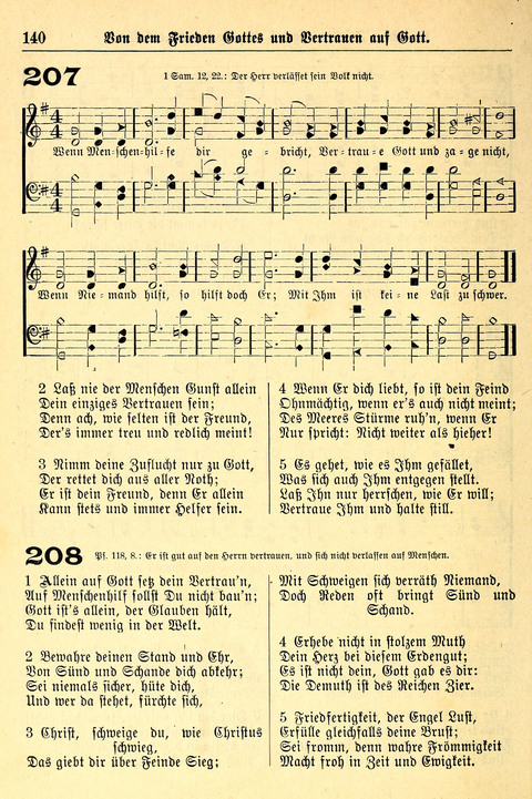 Deutsches Lieder- und Melodienbuch: mit einem Anhang englisher Lieder page 140