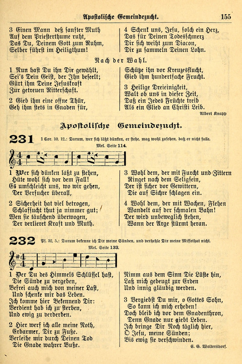 Deutsches Lieder- und Melodienbuch: mit einem Anhang englisher Lieder page 155