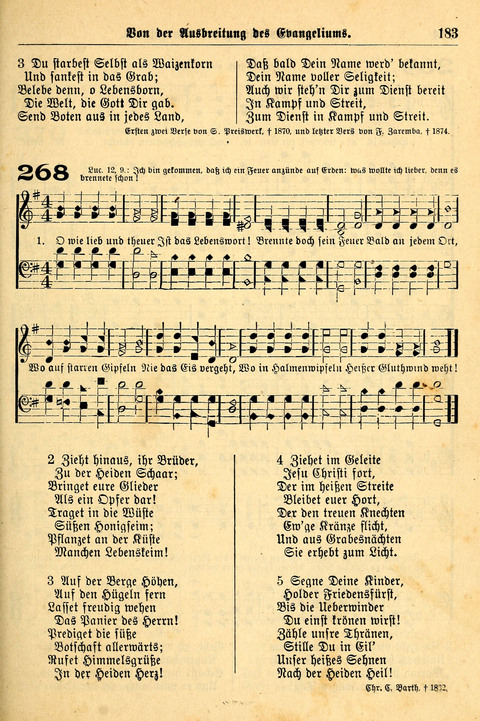 Deutsches Lieder- und Melodienbuch: mit einem Anhang englisher Lieder page 183