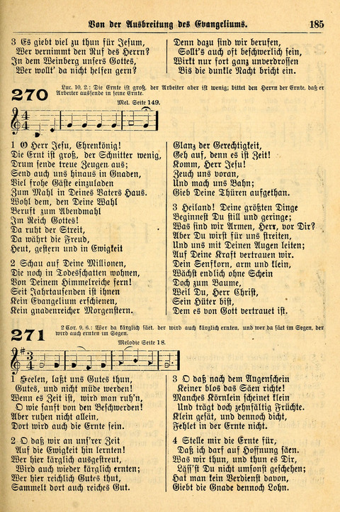 Deutsches Lieder- und Melodienbuch: mit einem Anhang englisher Lieder page 185