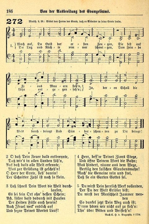 Deutsches Lieder- und Melodienbuch: mit einem Anhang englisher Lieder page 186