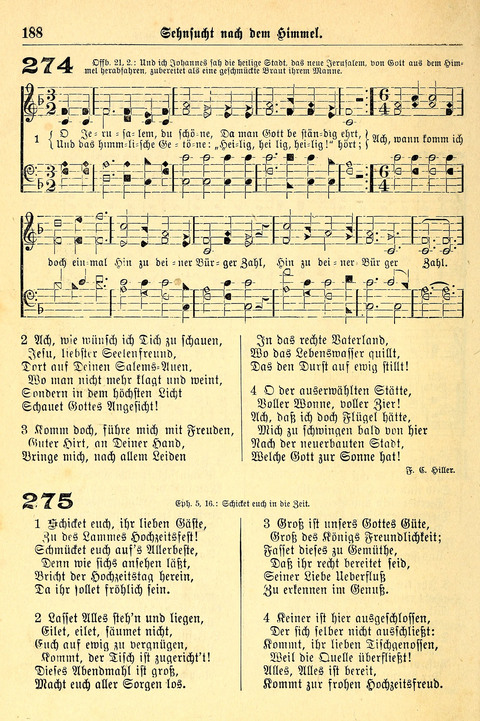 Deutsches Lieder- und Melodienbuch: mit einem Anhang englisher Lieder page 188