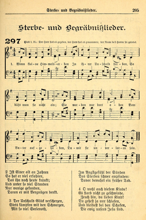 Deutsches Lieder- und Melodienbuch: mit einem Anhang englisher Lieder page 205