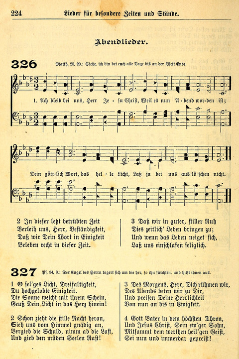 Deutsches Lieder- und Melodienbuch: mit einem Anhang englisher Lieder page 224