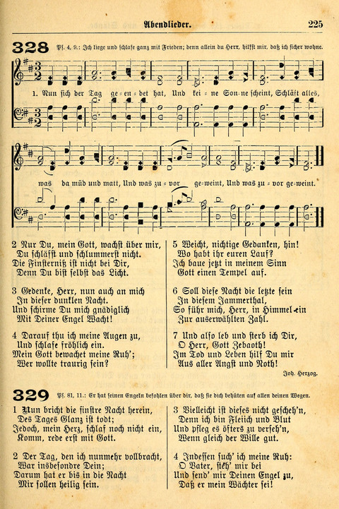 Deutsches Lieder- und Melodienbuch: mit einem Anhang englisher Lieder page 225