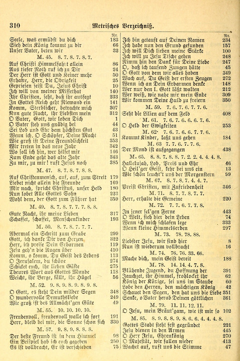 Deutsches Lieder- und Melodienbuch: mit einem Anhang englisher Lieder page 310