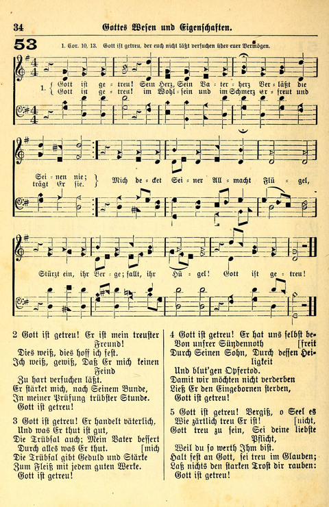 Deutsches Lieder- und Melodienbuch: mit einem Anhang englisher Lieder page 34