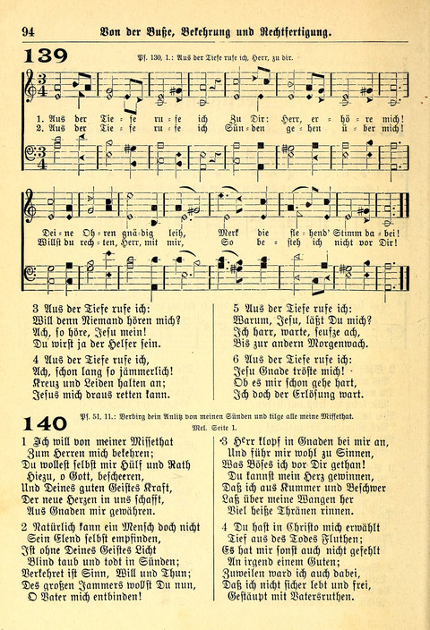 Deutsches Lieder- und Melodienbuch: mit einem Anhang englisher Lieder page 94