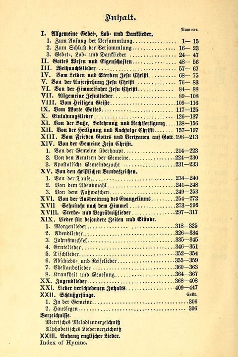 Deutsches Lieder- und Melodienbuch: mit einem Anhang englisher Lieder page xi