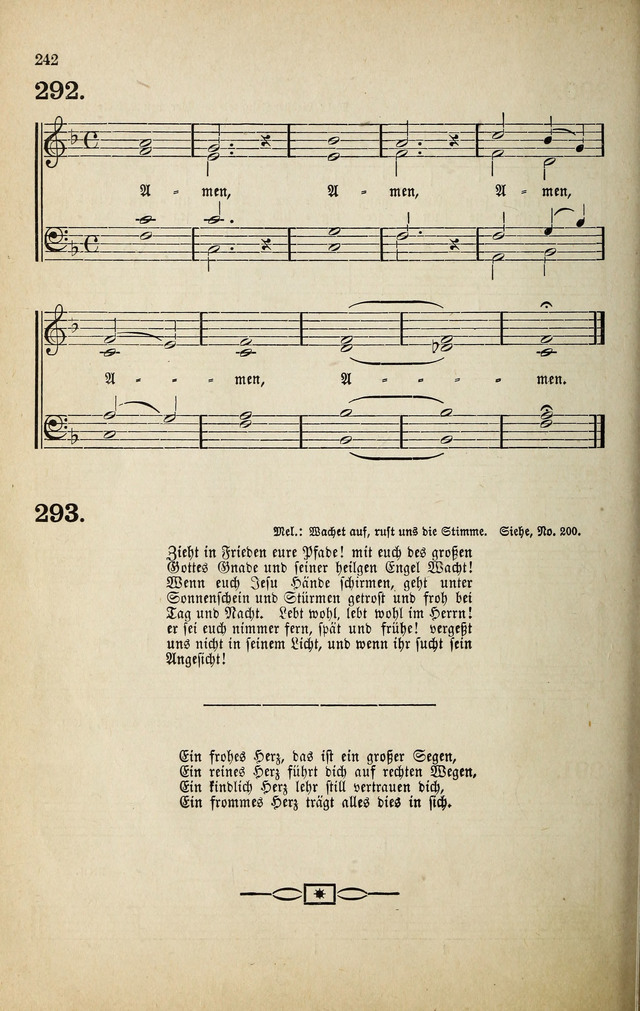 Deutsches Liederbuch: Sammlung von Chorälen und Liedern für Schule und Haus page 242