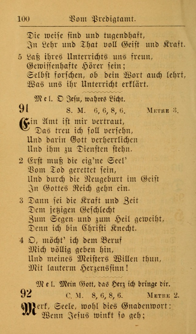 Die allgemeine Lieder-Sammlung zum privat und öffentlichen Gottes-Dienst: mit fleiß zusammengetragen (2nd Aufl.) page 100