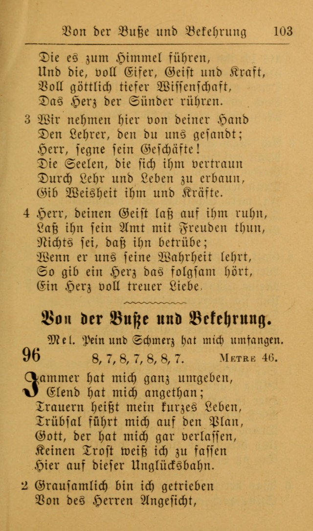 Die allgemeine Lieder-Sammlung zum privat und öffentlichen Gottes-Dienst: mit fleiß zusammengetragen (2nd Aufl.) page 103