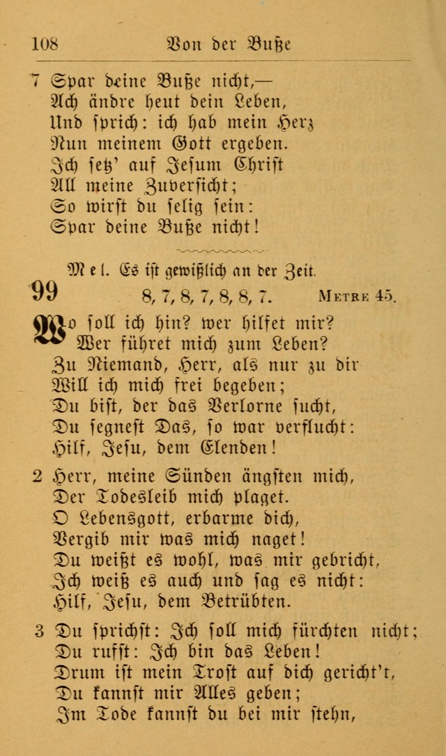 Die allgemeine Lieder-Sammlung zum privat und öffentlichen Gottes-Dienst: mit fleiß zusammengetragen (2nd Aufl.) page 108