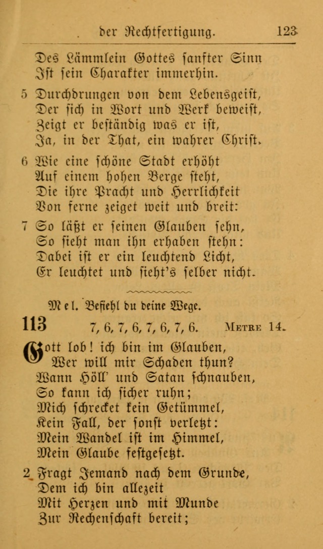 Die allgemeine Lieder-Sammlung zum privat und öffentlichen Gottes-Dienst: mit fleiß zusammengetragen (2nd Aufl.) page 123